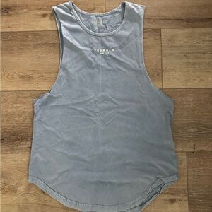 YoungLA Women's Pale Blue Sleeveless Muscle Tank